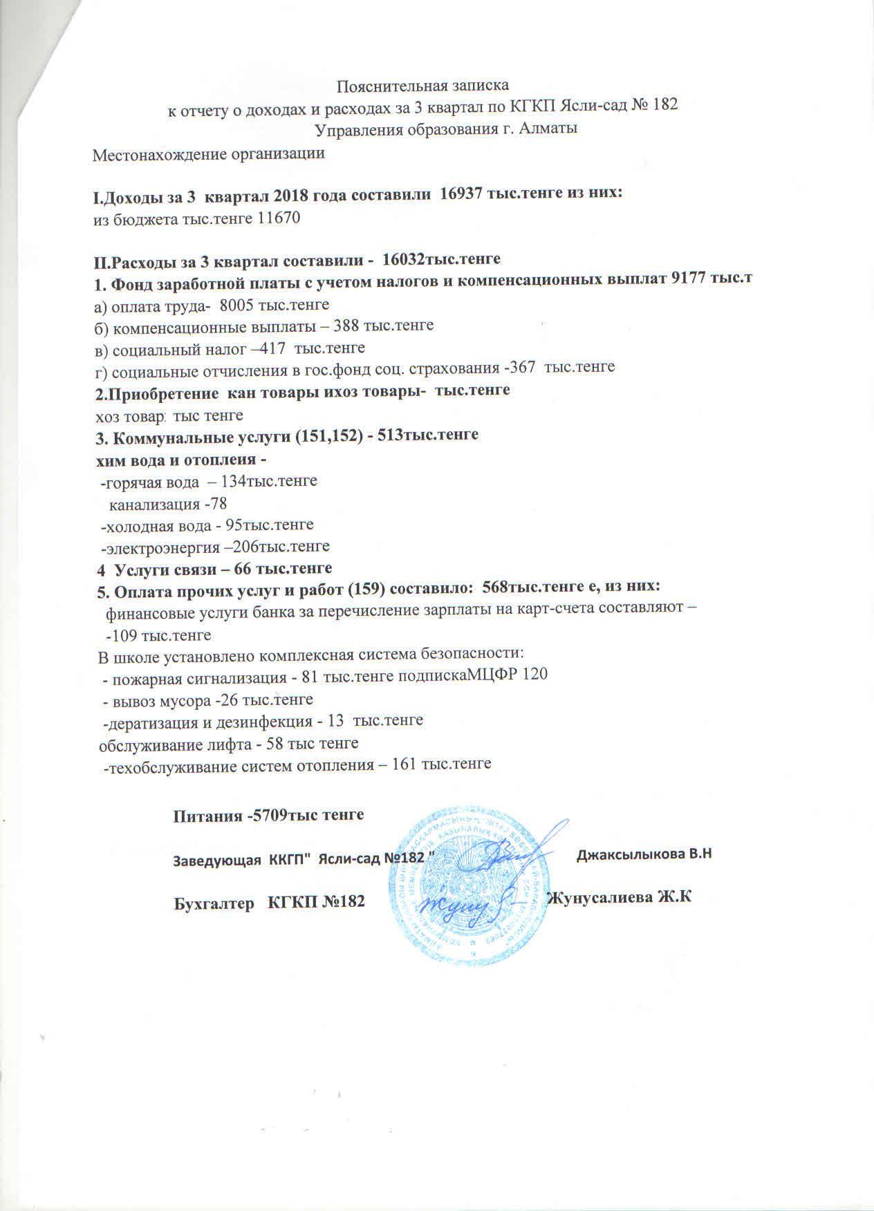 отчет